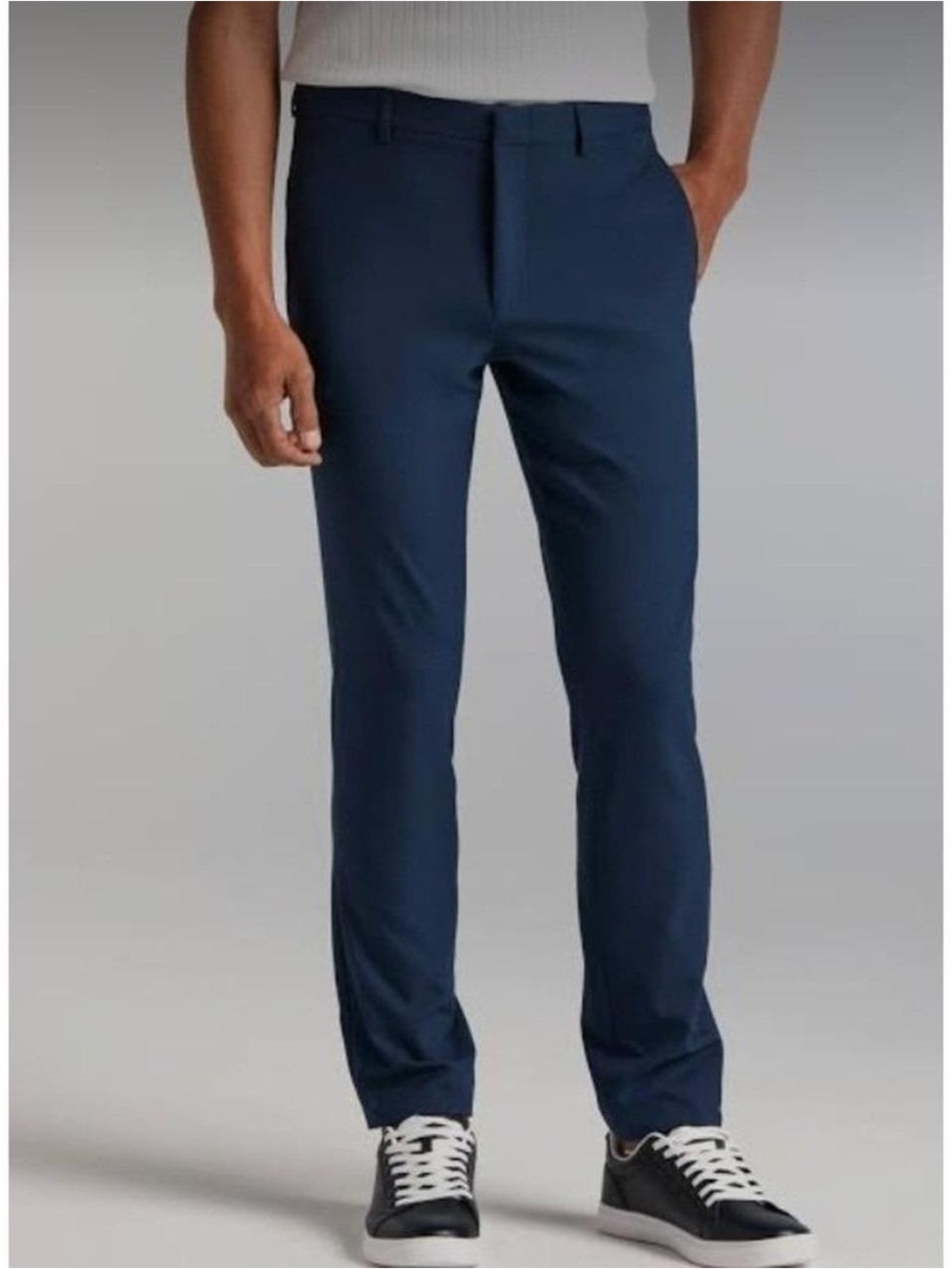 Perry Ellis Motion Stretch Gusseted Inseam Hidden‎ Zip Pocket Men's Dress Pants